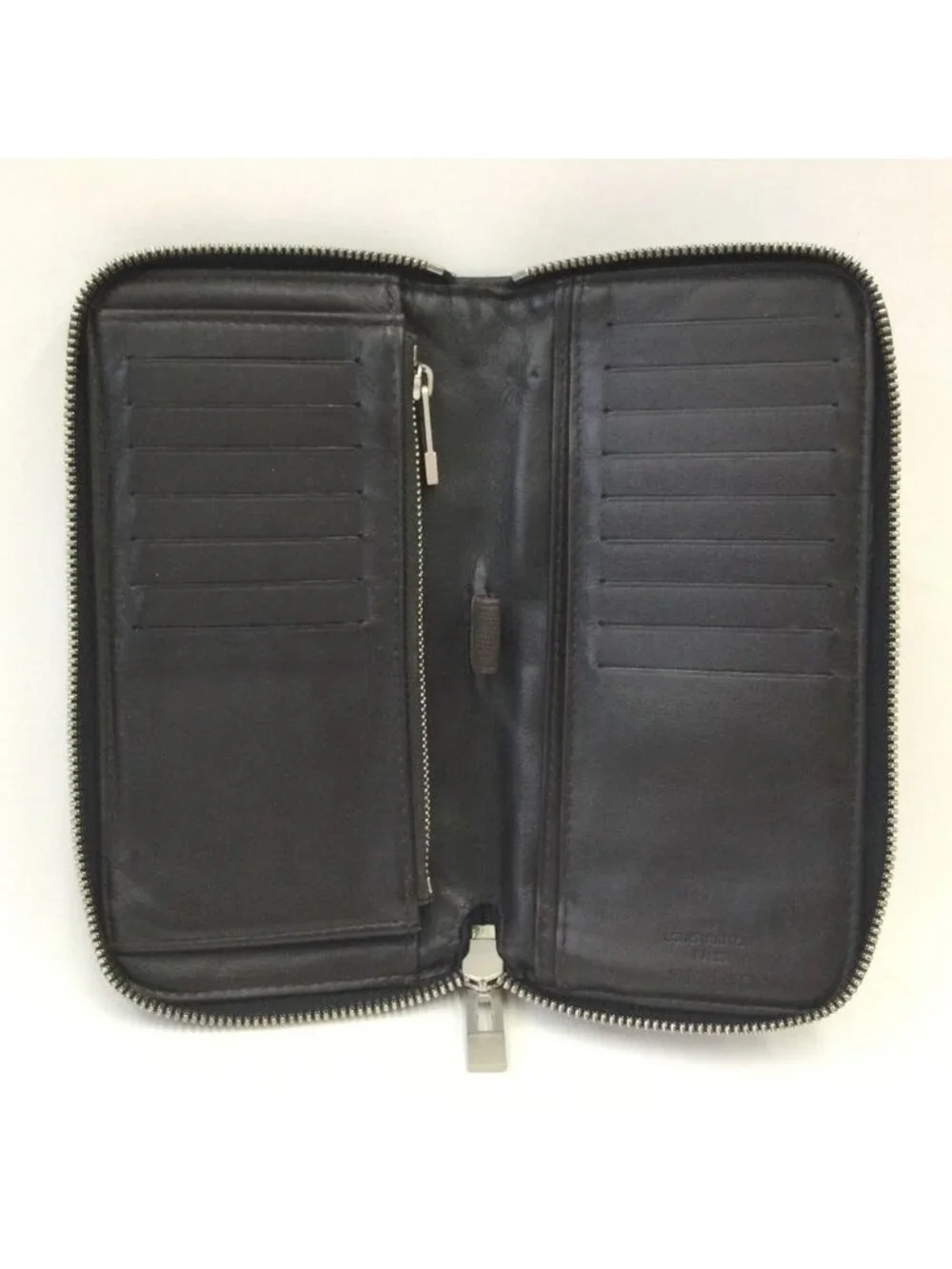 Louis Vuitton Damier Geant Portefeuille Longippe Zip Around Wallet Black